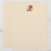 Elegant Floral Salon Shears Logo (Voorkant / Achterkant)