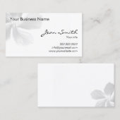 Elegant Floral Salon Spa Wellness Visitekaartje (Voorkant / Achterkant)