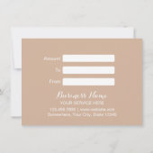 Elegant Floral Salon Spa Yoga Gift Certificate (Achterkant)