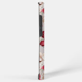 Elegant Floral Samsung Galaxy Case with Red Roses Hoesje (Rechterkant)
