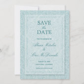 Elegant Floral Save The Date (Voorkant)