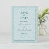 Elegant Floral Save The Date (Staand voorkant)
