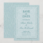 Elegant Floral Save The Date (Voorkant / Achterkant)