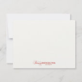 Elegant Floral Save the Date (Achterkant)