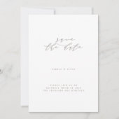 Elegant floral save the date (Voorkant)