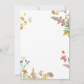 Elegant Floral Save the Date Card Kaart (Achterkant)