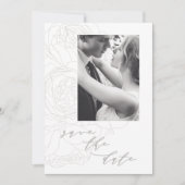 Elegant floral save the date. save the date (Voorkant)