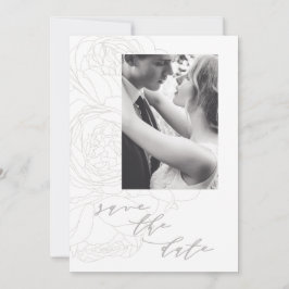 Elegant floral save the date. save the date