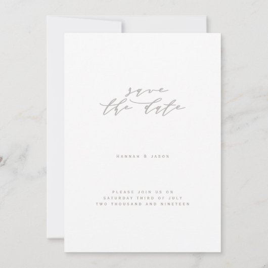 Elegant floral save the date. save the date (Achterkant)