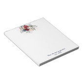 Elegant Floral Script Bloom Grandma Custom Notitieblok (Schuin)