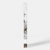 Elegant  Floral Script Name Case-Mate iPhone Case (Achterkant / Links)