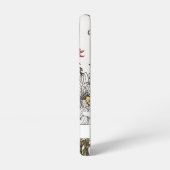 Elegant Floral Script Name Samsung Galaxy Hoesje (Linkerkant)