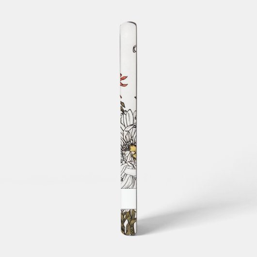 Elegant  Floral Script Name Samsung Galaxy Hoesje (Linkerkant)