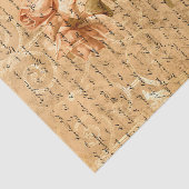 Elegant  Floral Script Tissuepapier (Detail)