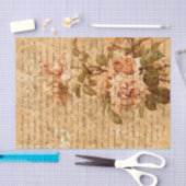 Elegant  Floral Script Tissuepapier (Craft)