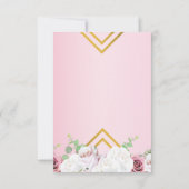 Elegant Floral Script Wedding Bedankkaart (Achterkant)