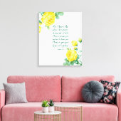 Elegant Floral Scripture 29:11 Canvas Afdruk (Insitu (Woonkamer))