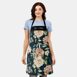 Elegant Floral Shabby Chic gepersonaliseerd Schort