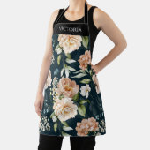 Elegant Floral Shabby Chic gepersonaliseerd Schort (Insitu)