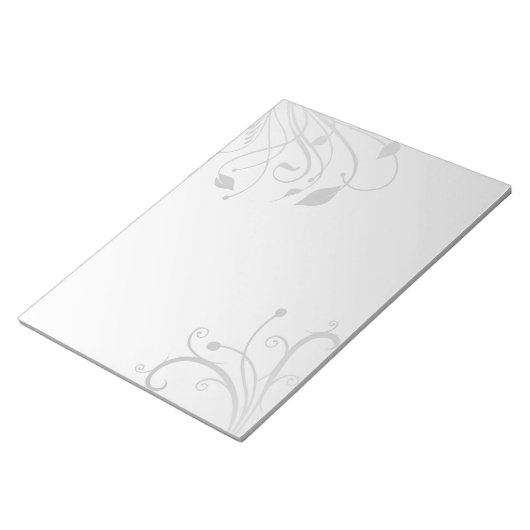 Elegant Floral Shapes Illustratie - Blocnote (Schuin)