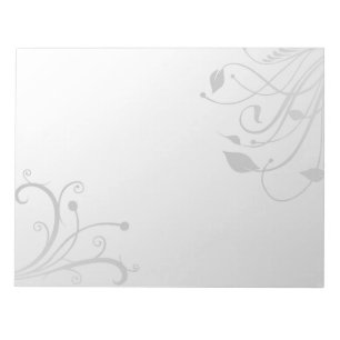 Elegant Floral Shapes Illustratie - Blocnote