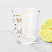 Elegant Floral Shot Glas (Rechts)