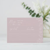 Elegant Floral Shower Recipcard (Staand voorkant)