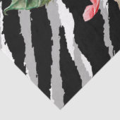 Elegant Floral Silver Tiger Tissuepapier (Detail)