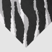 Elegant Floral Silver Tiger Tissuepapier (Detail)