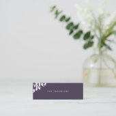 Elegant Floral Skinny Calling Card Contactkaartje (Staand voorkant)