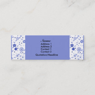 Elegant Floral Skinny Visitekaartje