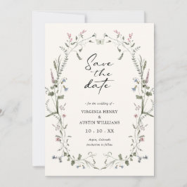 Elegant Floral slaat de datum op Save The Date