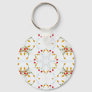 Elegant Floral Sleutelhanger