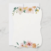 Elegant Floral Spanish Wedding Invitation Kaart (Achterkant)
