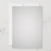 Elegant Floral sparen de Datum Uitnodiging (Achterkant)