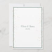 Elegant Floral sparen de Kaart van de Datum (Achterkant)