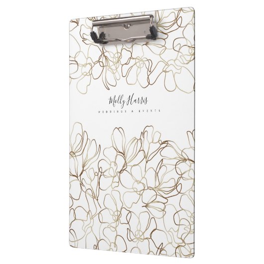 Elegant Floral Speciaal Klembord (Links)