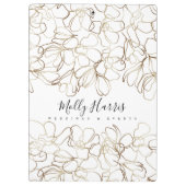 Elegant Floral Speciaal Klembord (Achterkant)