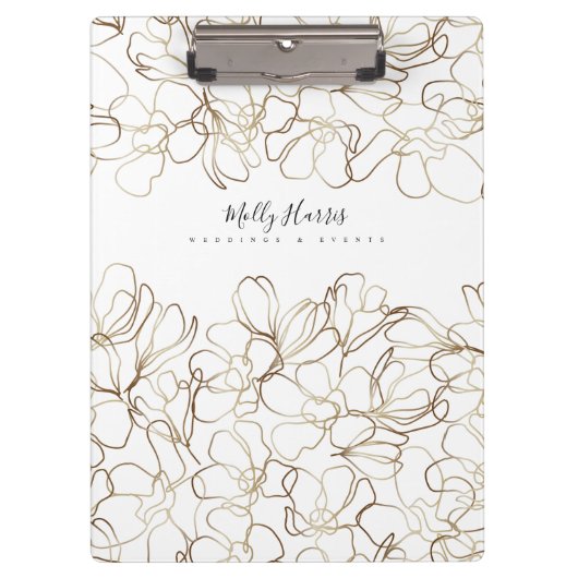 Elegant Floral Speciaal Klembord (Voorkant)
