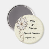 Elegant Floral Special Occasion Design Magneet (Voorkant / Achterkant)