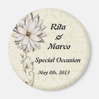 Elegant Floral Special Occasion Design Magneet