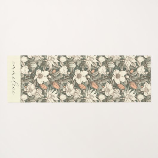 Elegant Floral Specialized Yogamat (Achterkant (horizontaal))