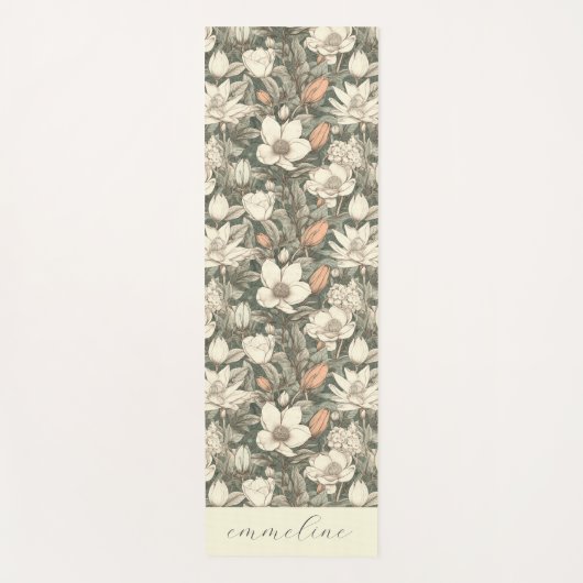 Elegant Floral Specialized Yogamat (Voorkant)
