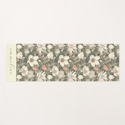 Elegant Floral Specialized Yogamat (Voorkant (horizontaal))