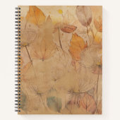 Elegant Floral Spiral Notitieboek met Regelmatige  (Voorkant)