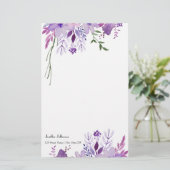 Elegant floral Stationery Briefpapier (Staand voorkant)