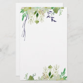 Elegant floral Stationery Briefpapier (Voorkant / Achterkant)