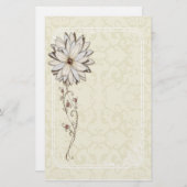 Elegant Floral Stationery Briefpapier (Voorkant / Achterkant)