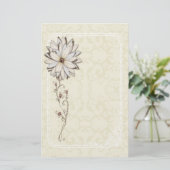Elegant Floral Stationery Briefpapier (Staand voorkant)