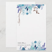 Elegant floral Stationery Briefpapier (Voorkant / Achterkant)